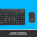 LOGITECH MK295 Combo Teclado y Ratón Inalámbrico Silencioso Grafito