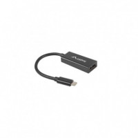 LANBERG Adaptador Usb-c a Displayport, 15CM, Negro