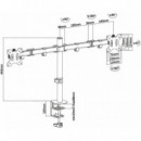 AISENS Soporte de Mesa para Monitor/tv 13-32 Pulgadas con 2 Brazos