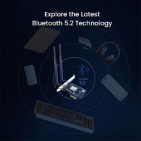 TENDA E33 Tarjeta de Red Pcie Wifi 6E AX5400 Tri-band