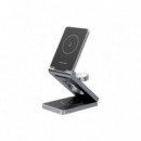 VENTION Cargador Inalámbrico 3 en 1 para Smartphone/apple Watch/auriculares Wireless - Negro