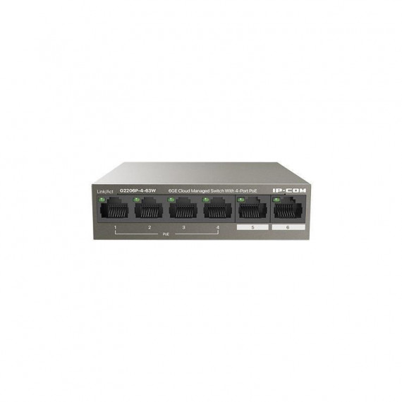 IP-COM Switch Gigabit Ethernet Poe de 6 Puertos