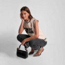 Chaleco Suéter sin Mangas con Cuello Redondo y Puntilla  DKNY