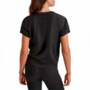 Camiseta de Manga Corta con Nudo Frontal y Logo de Mini Tachuelas  DKNY