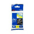 BROTHER Cinta Laminada  TZE-345 18MM Texto Blanco sobre Fondo Negro. Ancho: 18 Mm. Longitud: 8 M