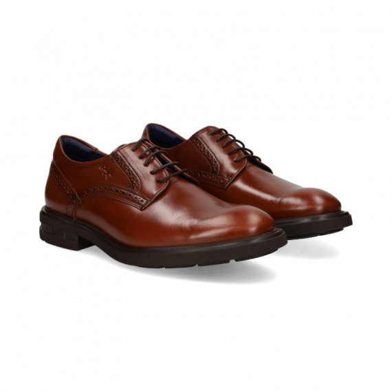 Blucher Liso Piel Marron  FLUCHOS