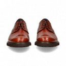 Blucher Liso Piel Marron  FLUCHOS