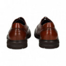 Blucher Liso Piel Marron  FLUCHOS