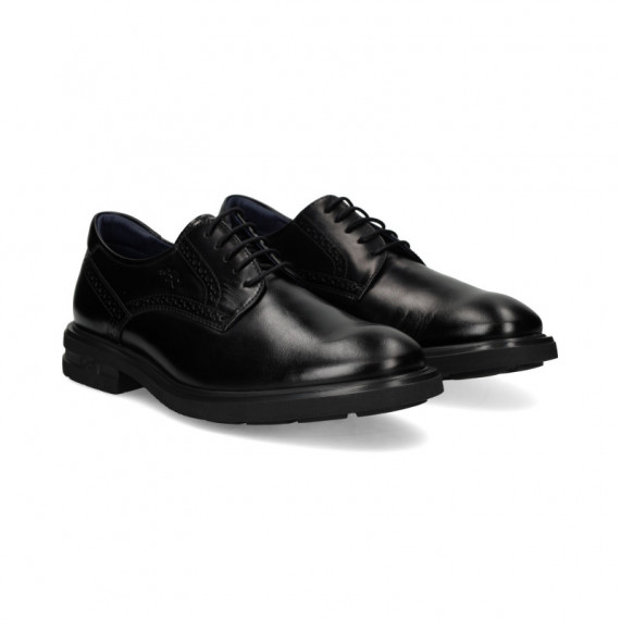 Blucher Liso Piel Negro  FLUCHOS