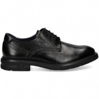 Blucher Liso Piel Negro  FLUCHOS