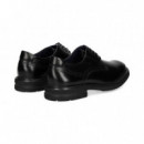 Blucher Liso Piel Negro  FLUCHOS