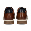 Deportivo Cordon+cremallera Piel Cuero  FLUCHOS