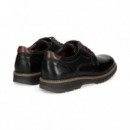Blucher Piel Negro  FLUCHOS
