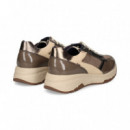 Deportivo Charol+nobuck Beige  FLUCHOS