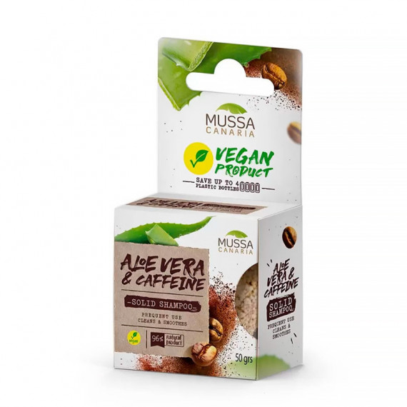 Aloe Vera & Caffeine 
champú Solido  MUSSA CANARIA