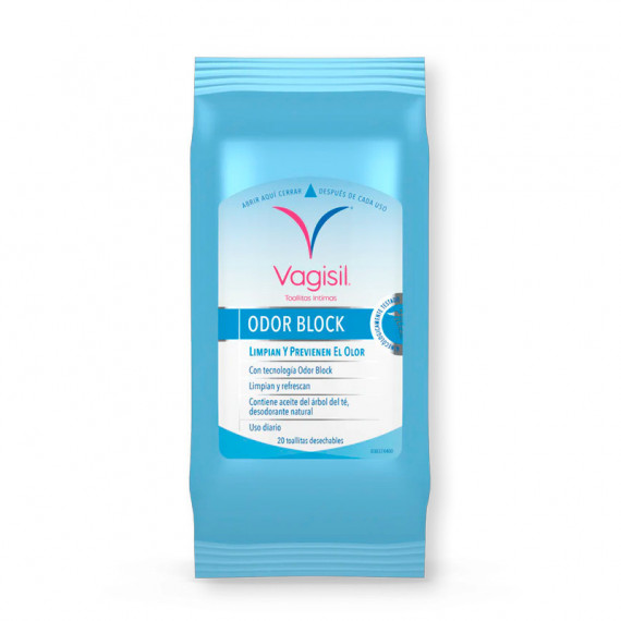 Odor Block
toallitas Intimas  VAGISIL