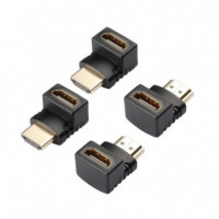 ONEWAY Adaptador HDMI Hembra a Macho 90 Grados