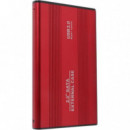 ONEWAY Caja Externa Hdd 2.5 Sata USB 3.0 Roja