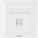VENTION Roseta de Pared RJ45 CAT.6 Utp 1 Toma Blanca