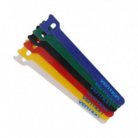 VENTION Tiras Organizadoras de Cables Multicolor 15CM - Pack de 6