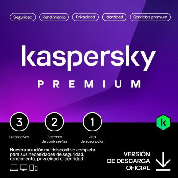 KASPERSKY Premium 1 Año 3 Dispositivos