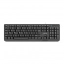 NATEC Trout Slim Teclado USB Multimedia Negro