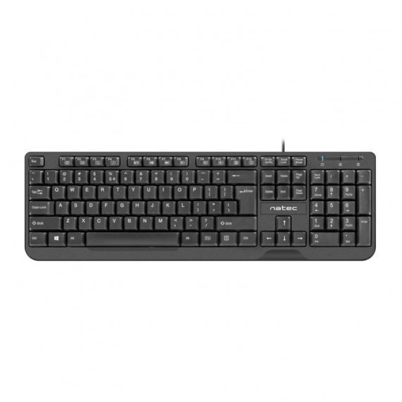 NATEC Trout Slim Teclado USB Multimedia Negro