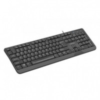 NATEC Trout Slim Teclado USB Multimedia Negro