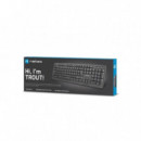 NATEC Trout Slim Teclado USB Multimedia Negro