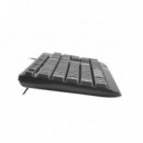 NATEC Trout Slim Teclado USB Multimedia Negro