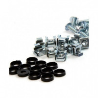 POWERGREEN Tuercas y Tornillos Metálicos para Rack (pack 50 Uds)