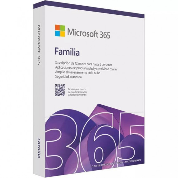 MICROSOFT 365 Family 6 Usuarios (licencia Electrónica)