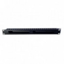 POWERGREEN Organizador de Cable Rack 19'' 24 Ranuras