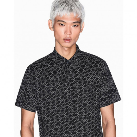 Shirt Black Ax Logo  ARMANI EXCHANGE