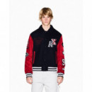 Blouson Jacket Deep Navy/winery  ARMANI EXCHANGE