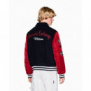 Blouson Jacket Deep Navy/winery  ARMANI EXCHANGE