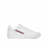 Th Basket Core Stripes White  TOMMY HILFIGER