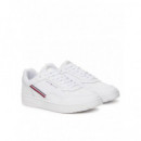Th Basket Core Stripes White  TOMMY HILFIGER