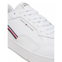 Th Basket Core Stripes White  TOMMY HILFIGER