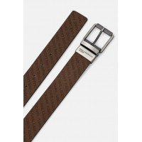 Klj Reversible Debossed Belt Chipmunk  KARL LAGERFELD