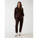 New Hooded Scuba Swe Regal Brown  GUESS