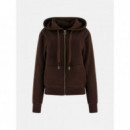 New Hooded Scuba Swe Regal Brown  GUESS