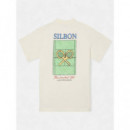 Camiseta Relaxed Fit Perfect Set Crema  SILBON