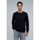 Jerséis y Sudaderas Jersey SALSA JEANS Punto con Textura Black