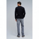 Jerséis y Sudaderas Jersey SALSA JEANS Punto con Textura Black