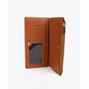 Billetero Monograma Rombos Marrón  LOLA CASADEMUNT