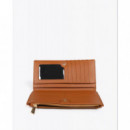 Billetero Monograma Rombos Marrón  LOLA CASADEMUNT