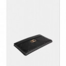 Billetero Monograma Rombos Negro  LOLA CASADEMUNT