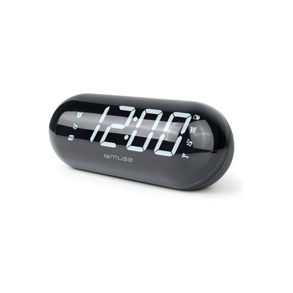 MUSE Radio Reloj Despertador Digital M-19 Gl Digitos Jumbo Xxl 2 Alarmas