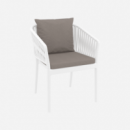 Silla de Jardín Portofino- Apilable- Cojín Incluido- Varios Colores- Siesta Exclusive®- Exterior  SIESTA EXCLUSIVE